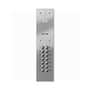 VRD/A14-S 14 button laser engraved entrance panel - stainless steel