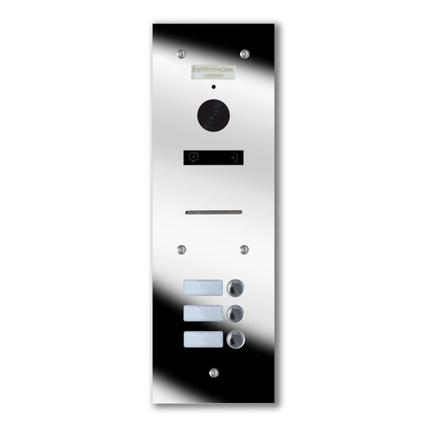 92Q/A3-M 3 button mirror stainless steel panel