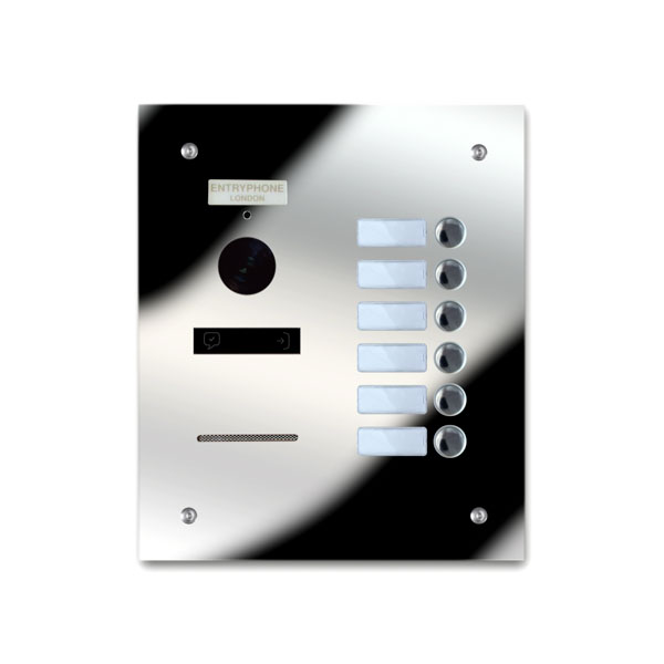 92Q/B6-M 6 button mirror stainless steel panel