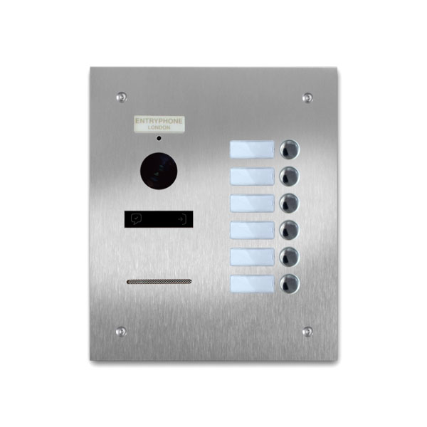 92Q/B6-S 6 button stainless panel